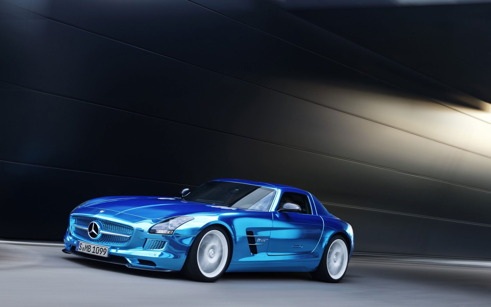 mercedes-benz sls amg coupe coupe mercedes niebieski chrom