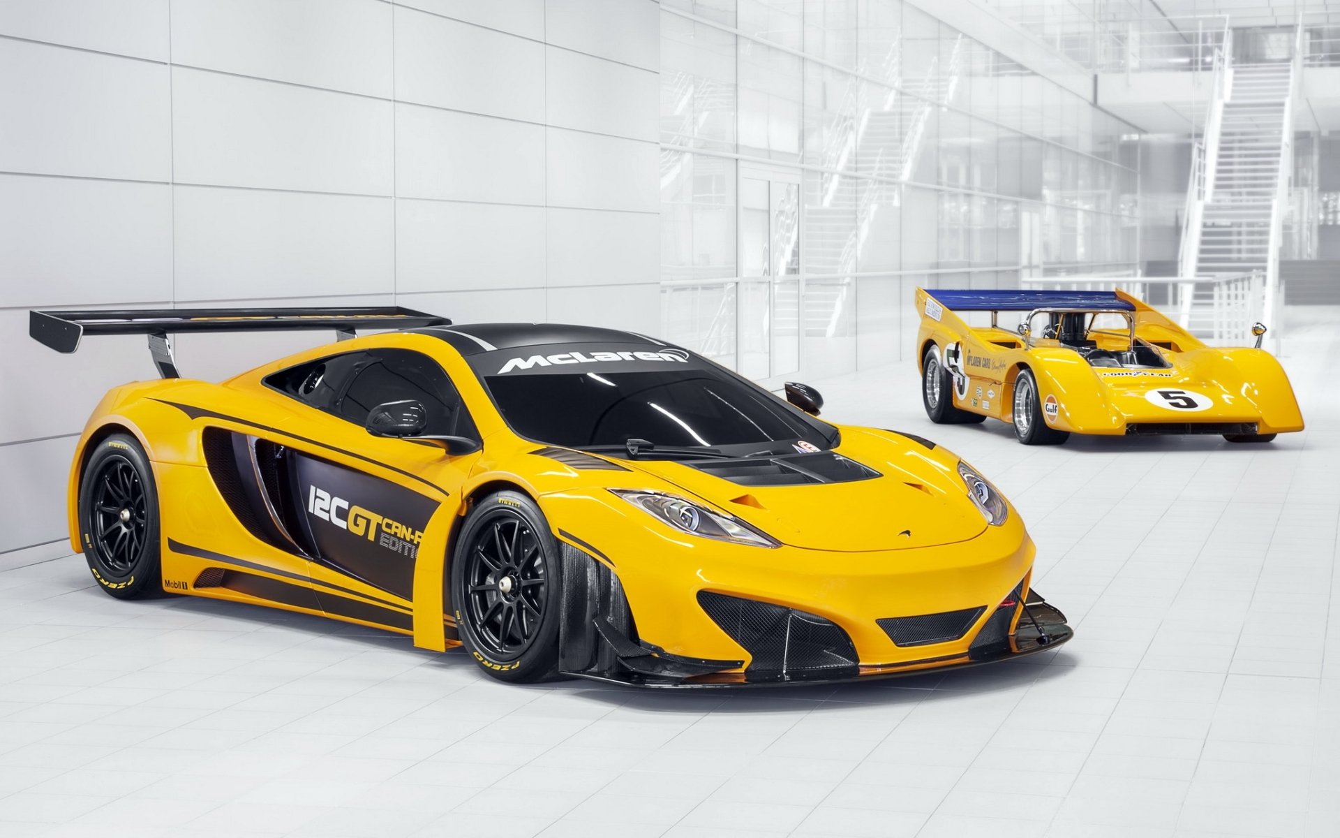 mclaren m8d 12c gt can-am edition mclaren samochody wyścigowe przód tło