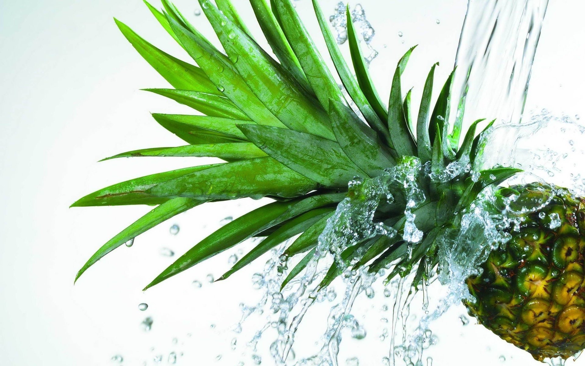 ananas pineapple spritzer frucht weißer hintergrund frucht wasser