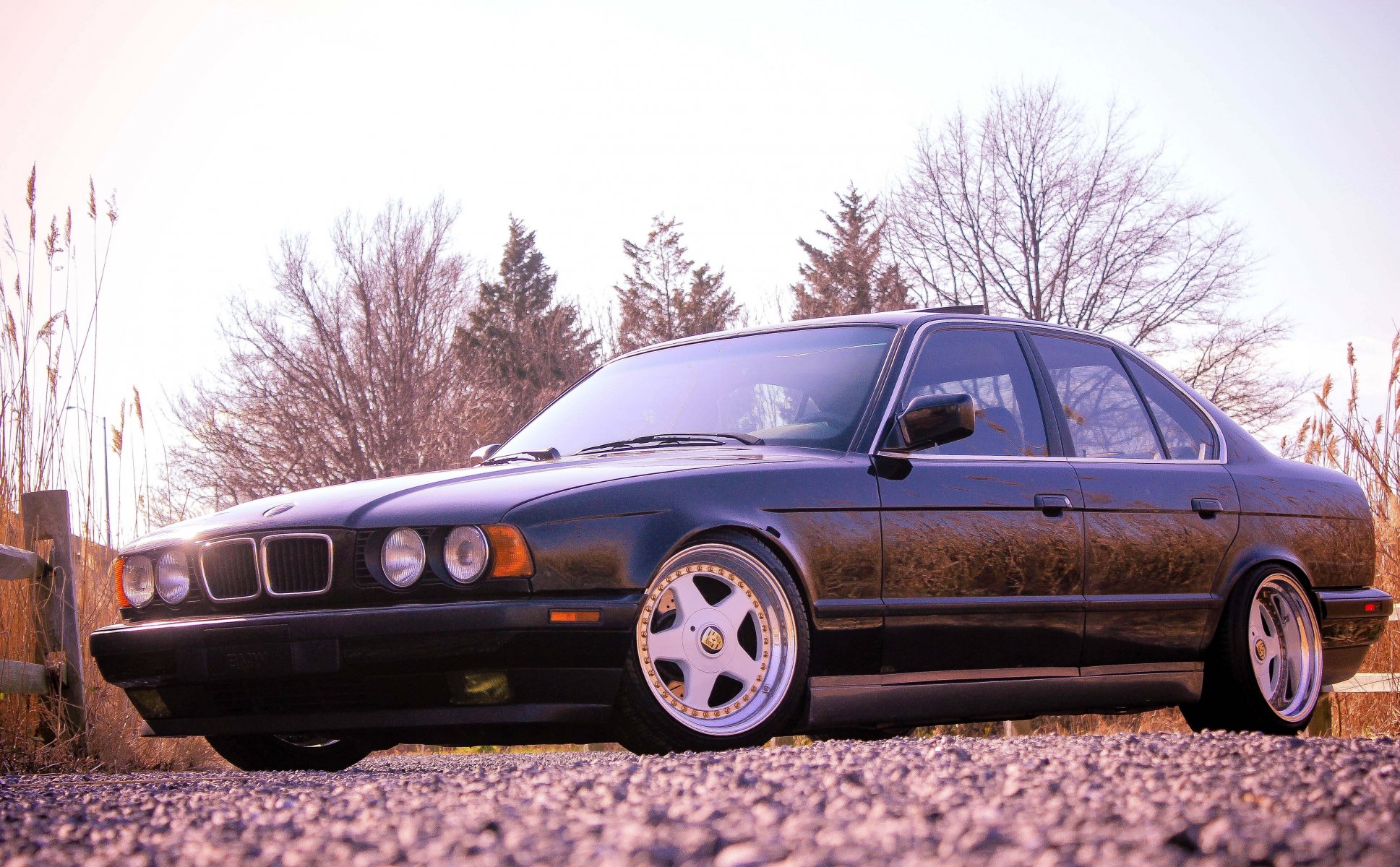 bmw e34 tuning czarny bmw seria 5 czarny