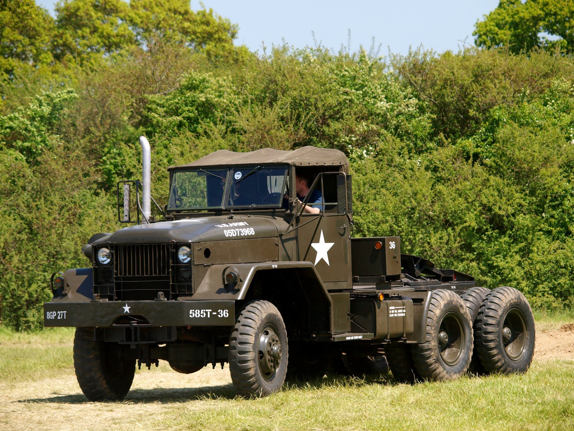 m52 semi tractor americano 5 toneladas militar coche