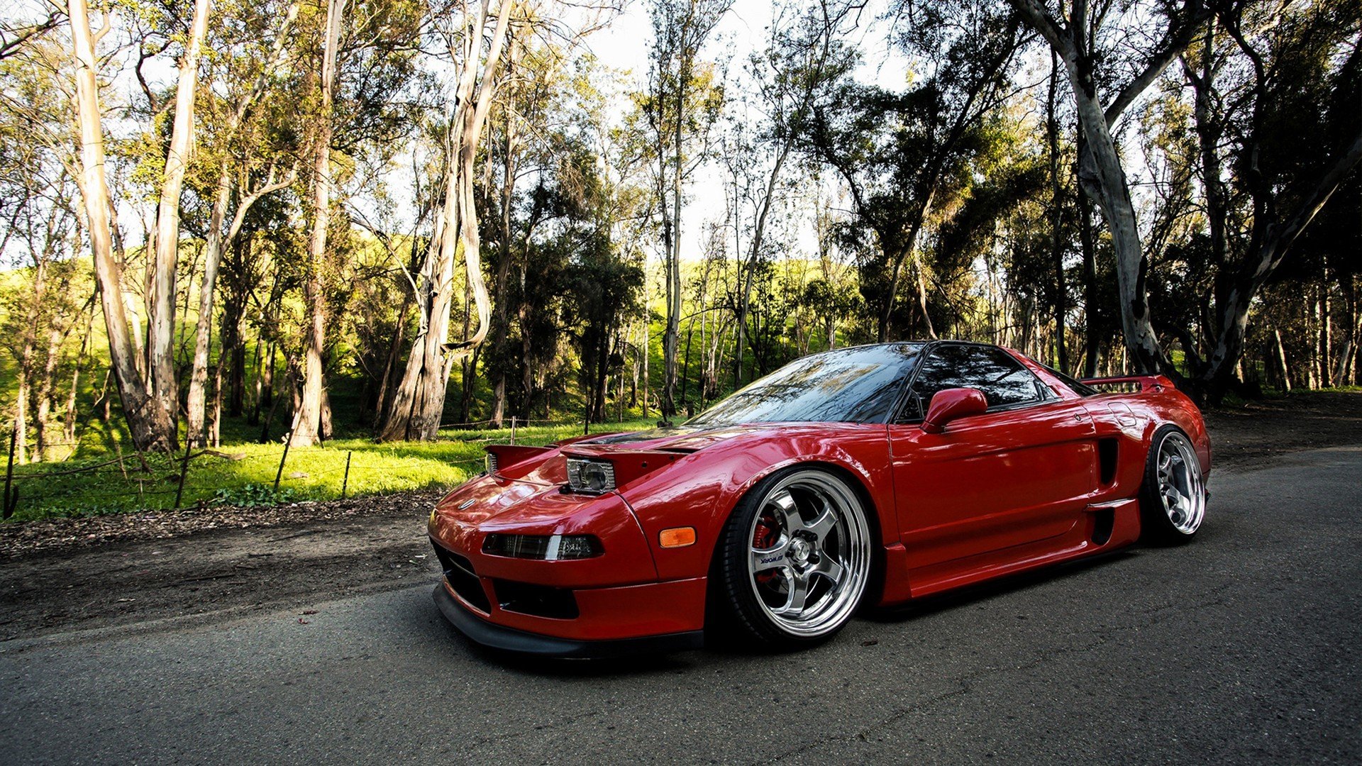 coche papel pintado acura nsx jdm tuning rojo automóvil para escritorio acura rojo coche