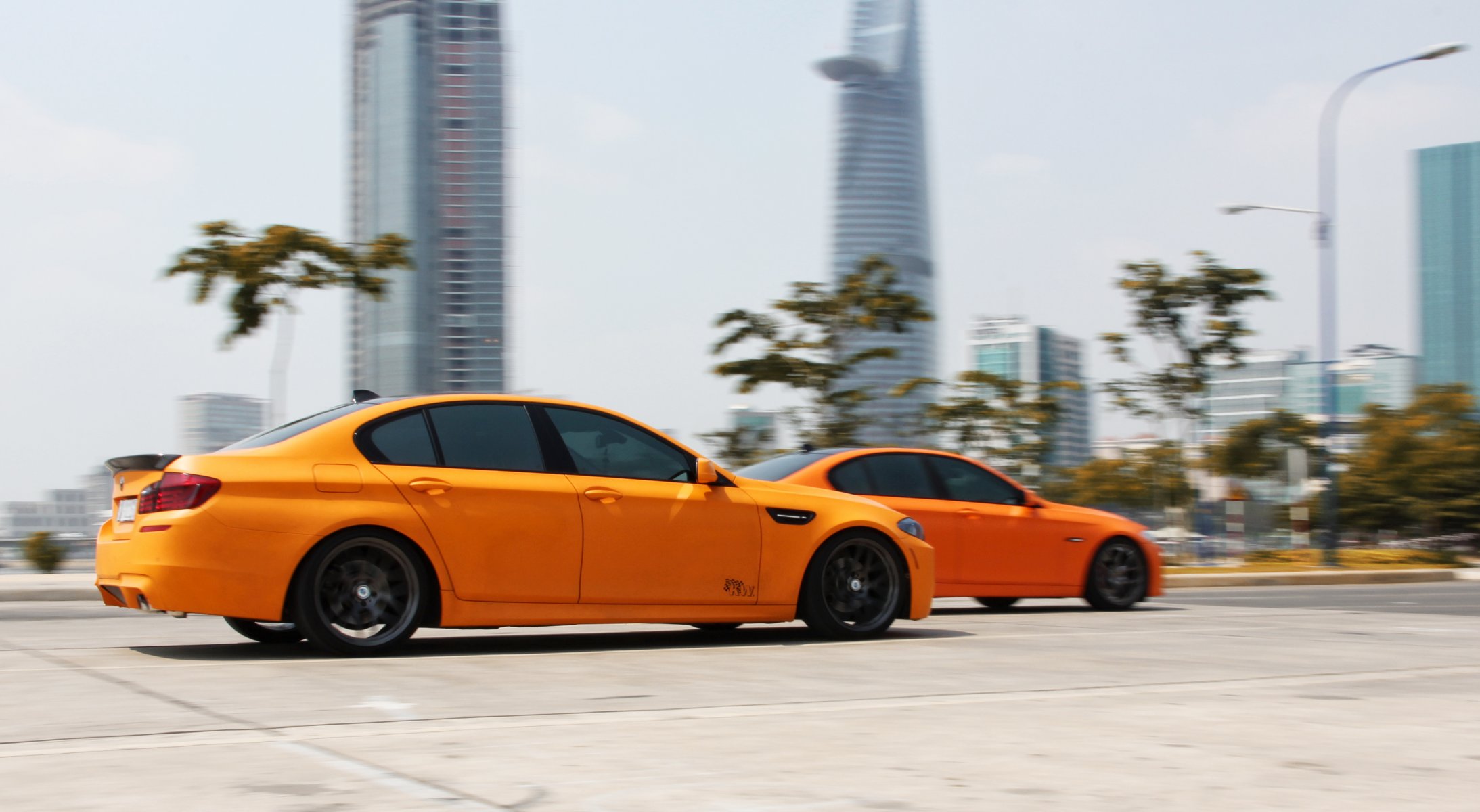 bmw m5 f10 mate naranja tuning velocidad