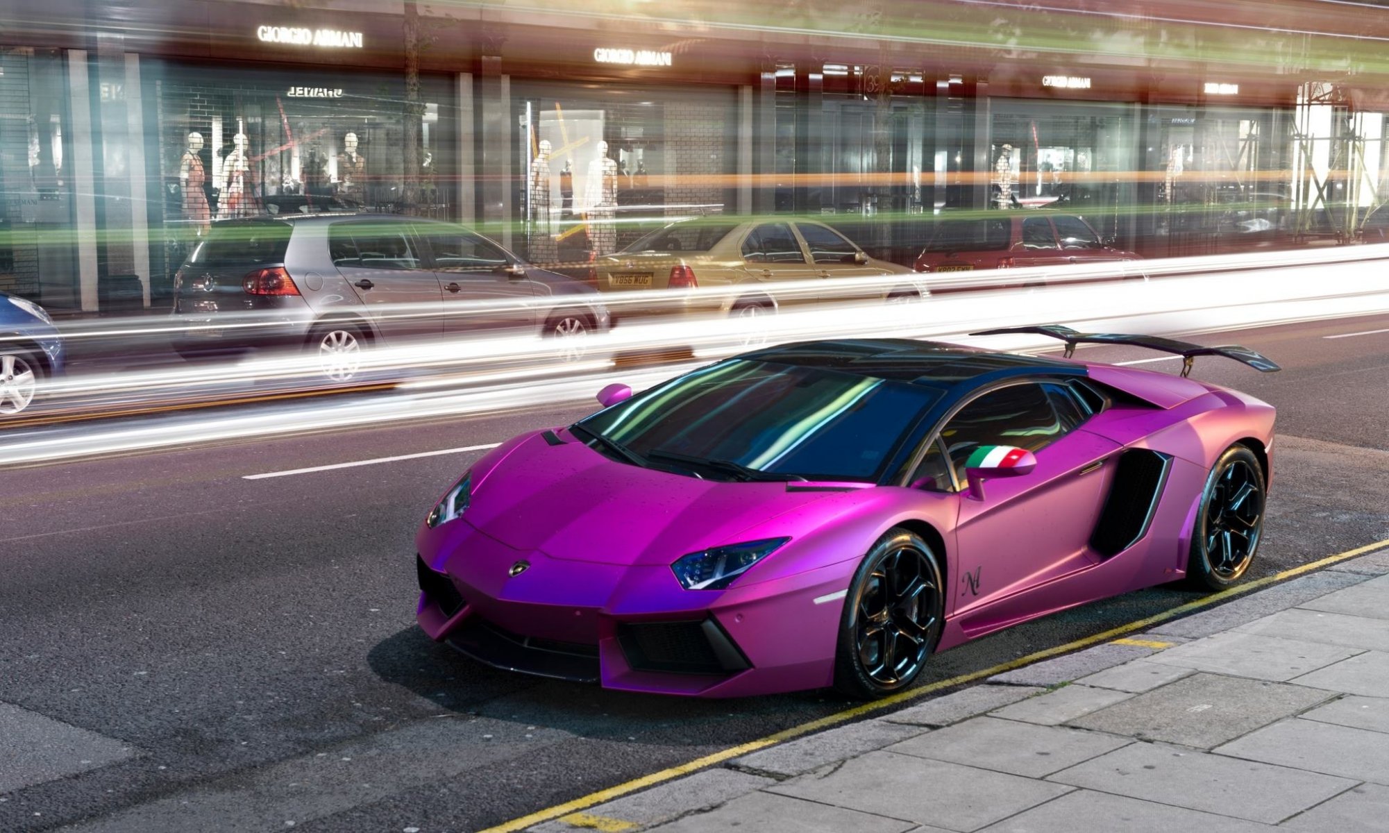 lamborghini aventador lp760-4 oakley design lila auto lila lamborghini