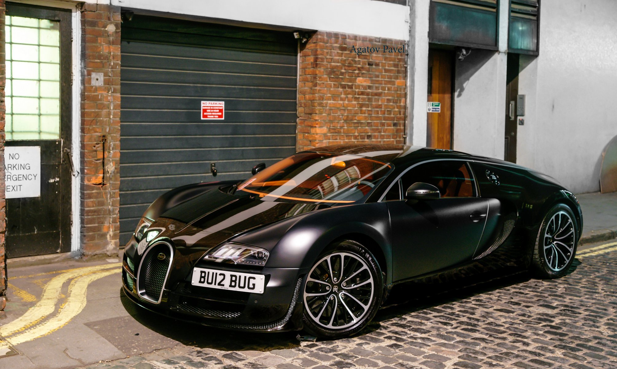 bugatti veyron london superauto schwarz matt