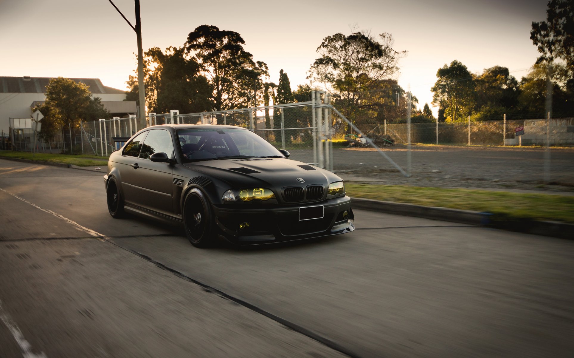 bmw e46 m3 black bmw tuning road