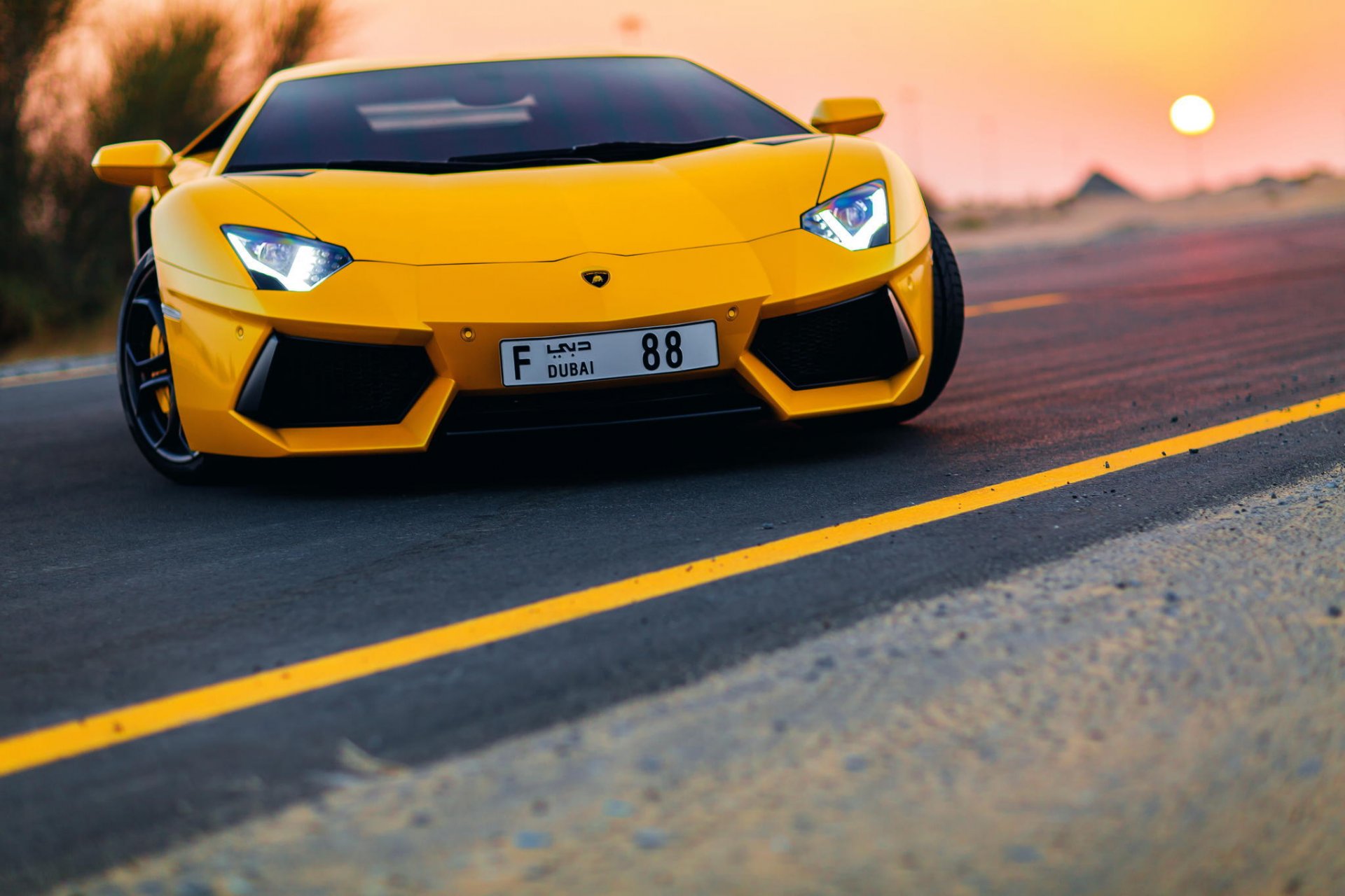 lamborghini aventador dubai straße aventador