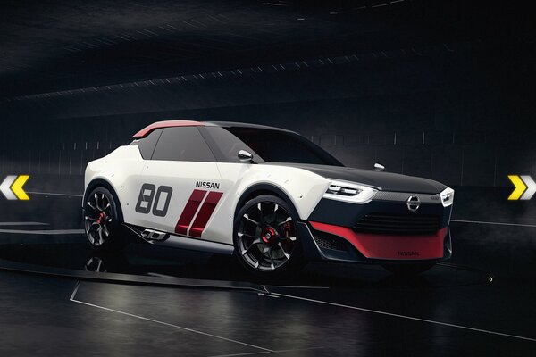 White-red-black nissan idx nismo concept