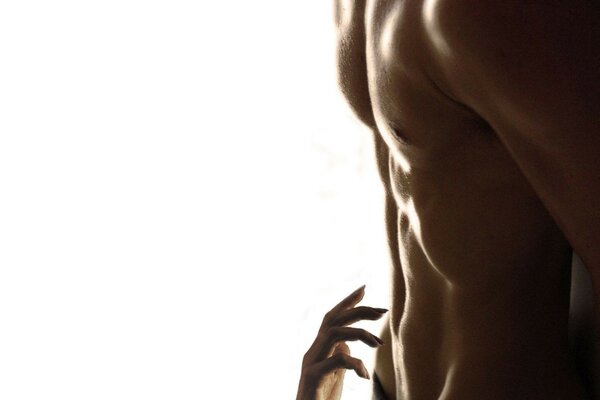 Ein Mann. Torso. erotische Bilder