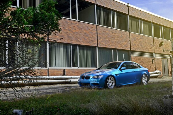 Director de BMW en el edificio del taller