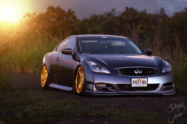 The tuned Infiniti G35 car is a dream car