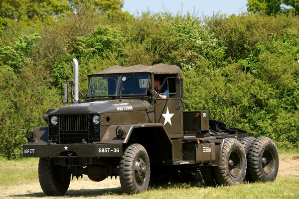 American five-ton military tractor