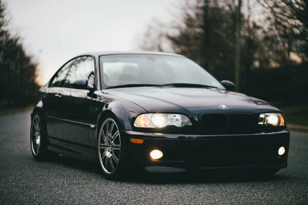 Bmw m3 car on the road