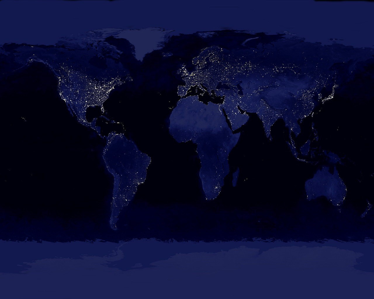 mapa noche luz