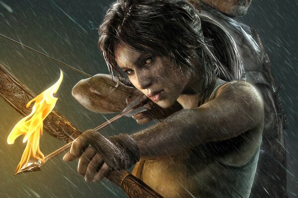 Illustration zum Film Lara Croft Tomb Raider 2013