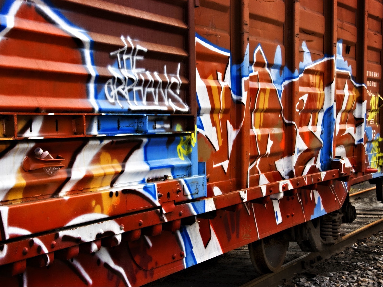 graffiti wagon kolejowy