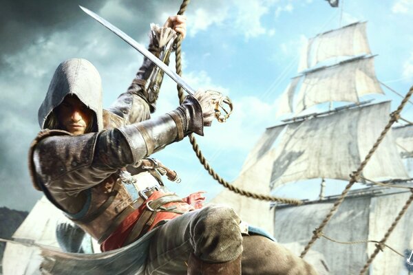 Imagen juego Assassin Creed bandera negra