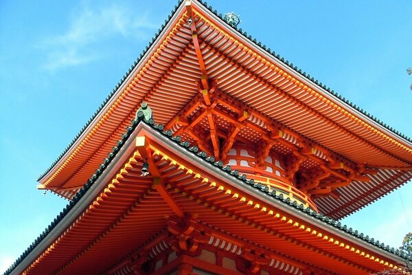 El techo de una casa tradicional en Japón