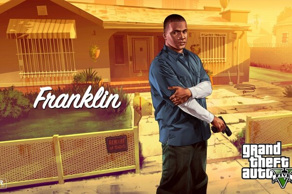 Charakter des Spiels GTA Franklin