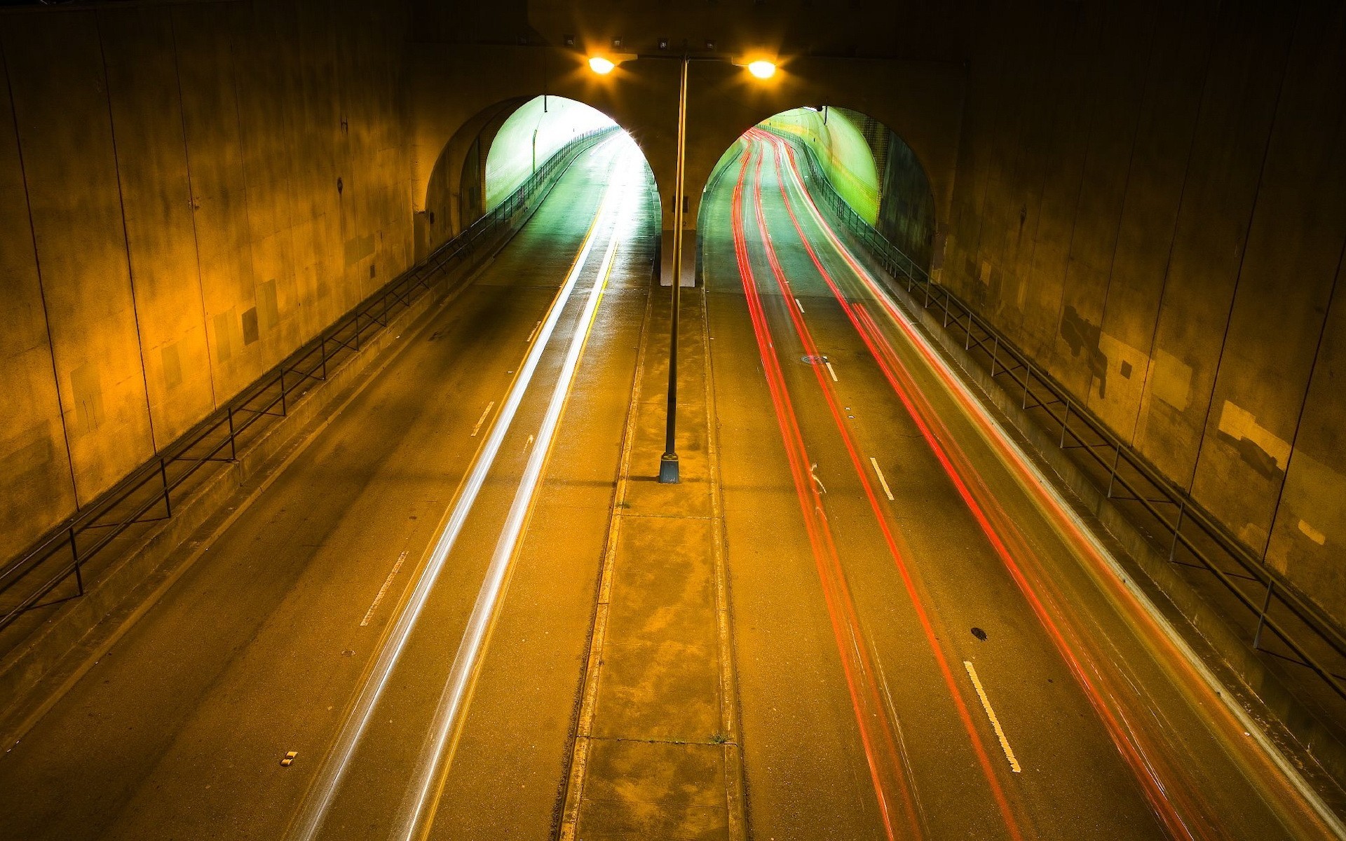 straße tunnel lichter