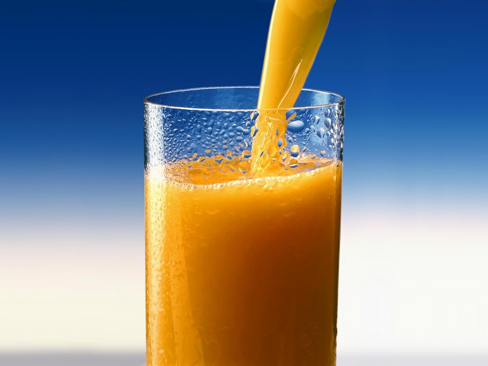 orange jus orange verre