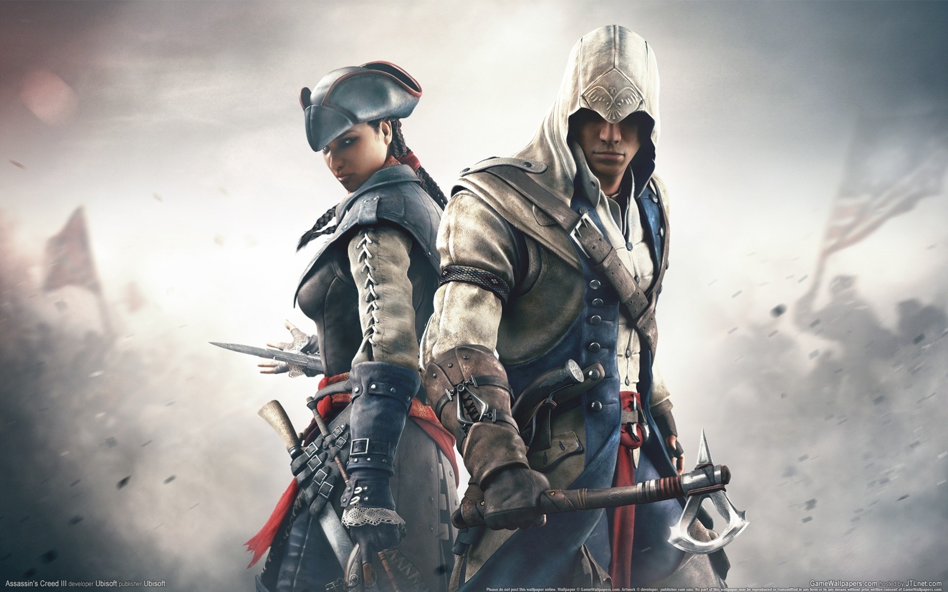 assassins creed armes evelyn libération guerrier connor