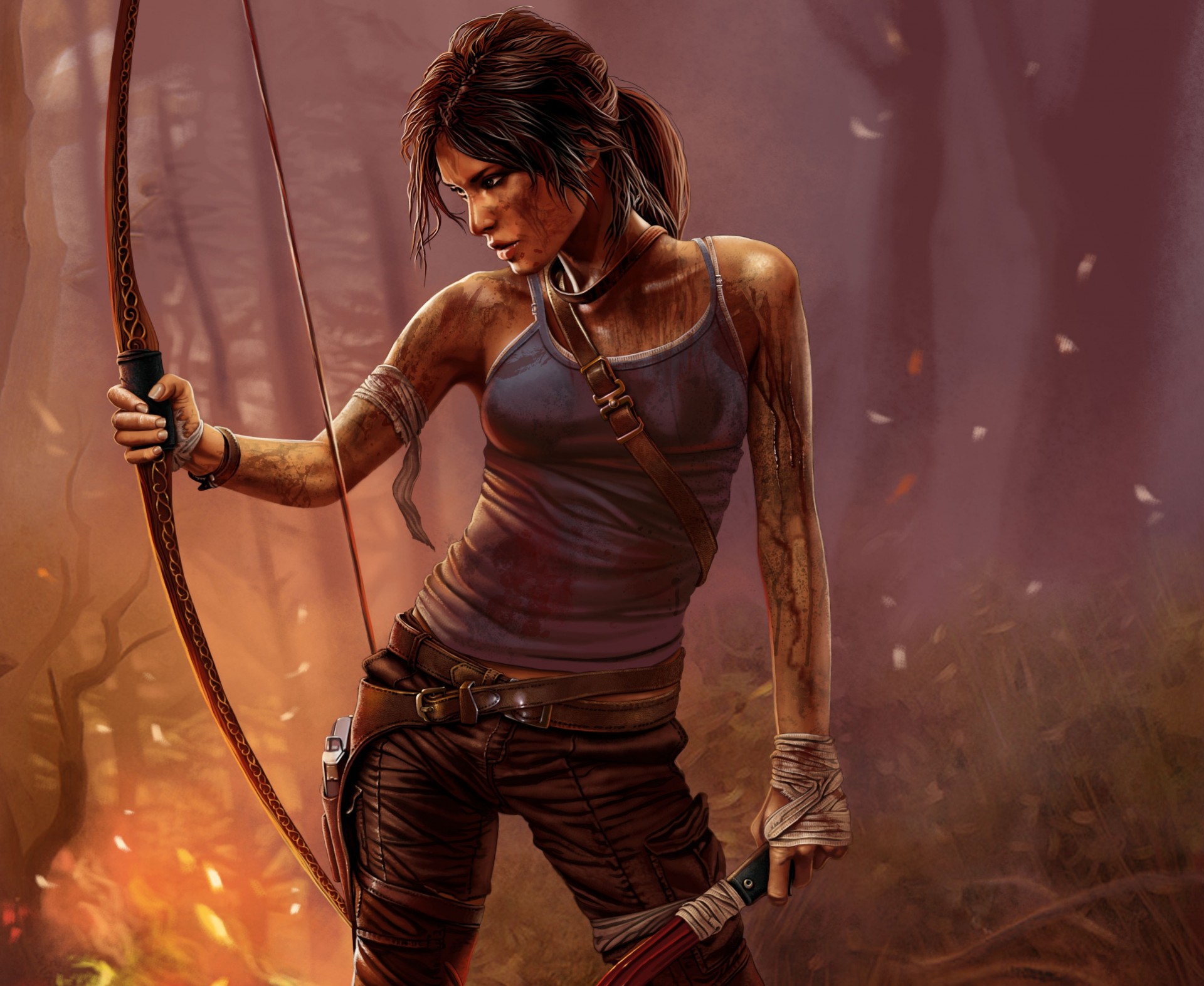 ragazza gioco lara croft