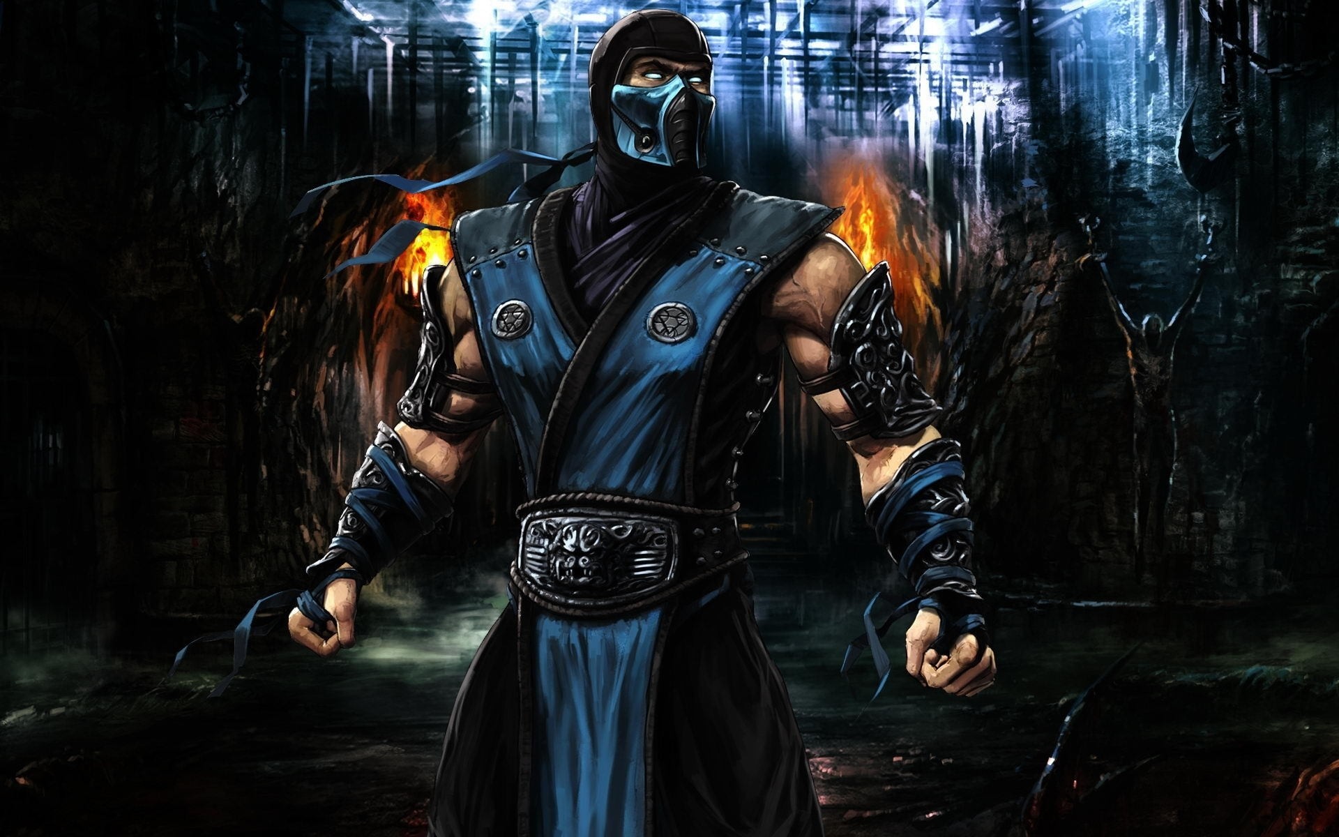 guerrero sub-zero mortal kombat lucha libre fantasía