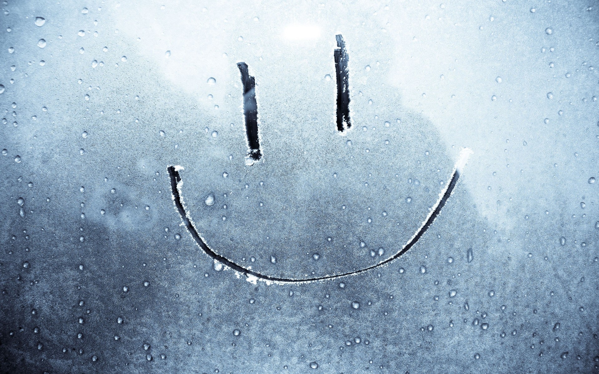 glas schnee frost smiley