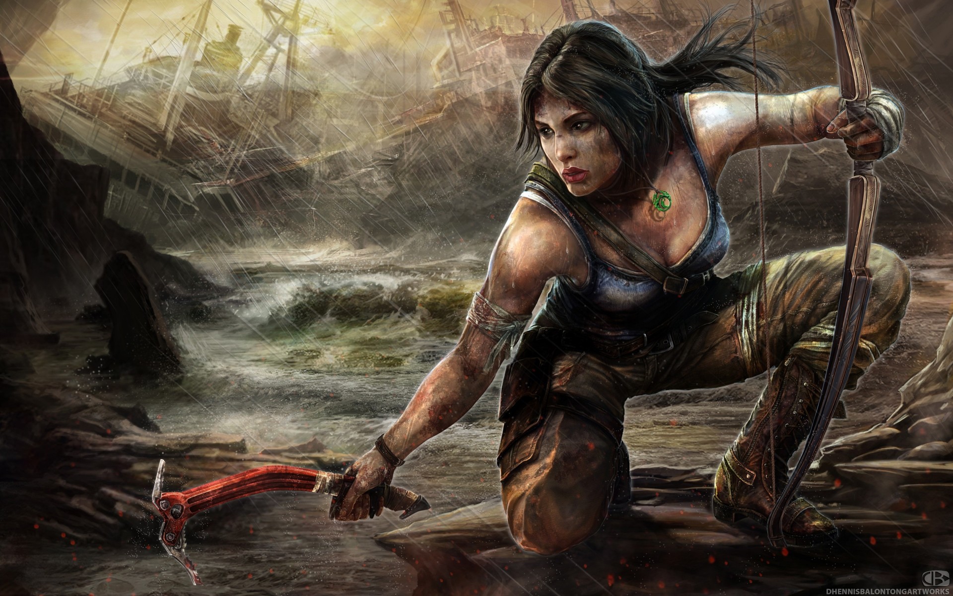 tumba raider trabajo croft lara