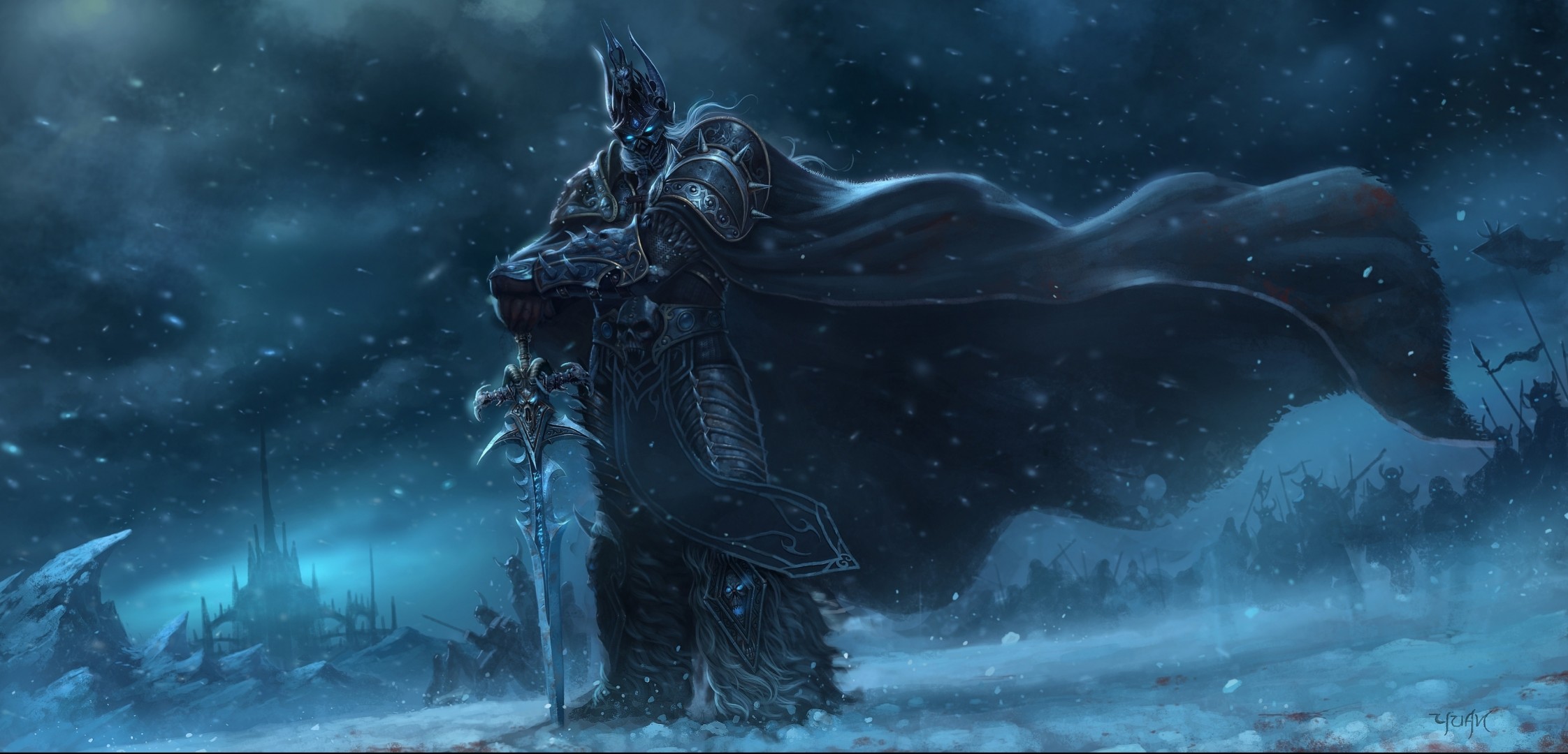 now sword bob warcraft warrior lich king coat