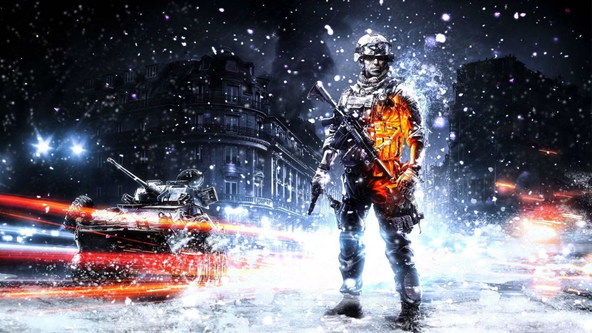 rayures guerre bf3 soldats battlefield 3 neige armure automate