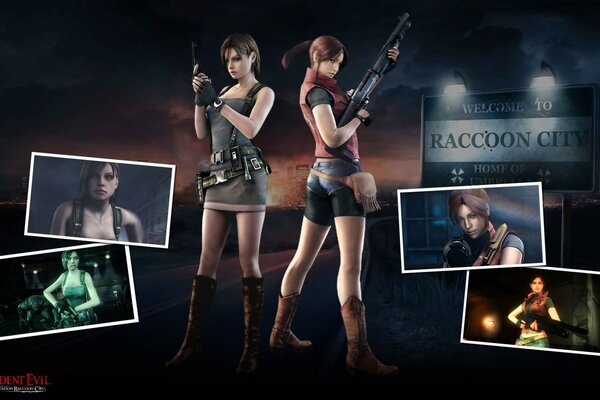 Personajes jugables de chicas con armas