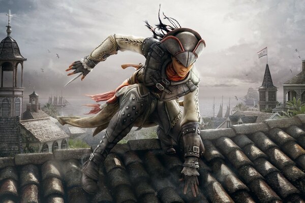 A character from the Assassin s Creed Liberation