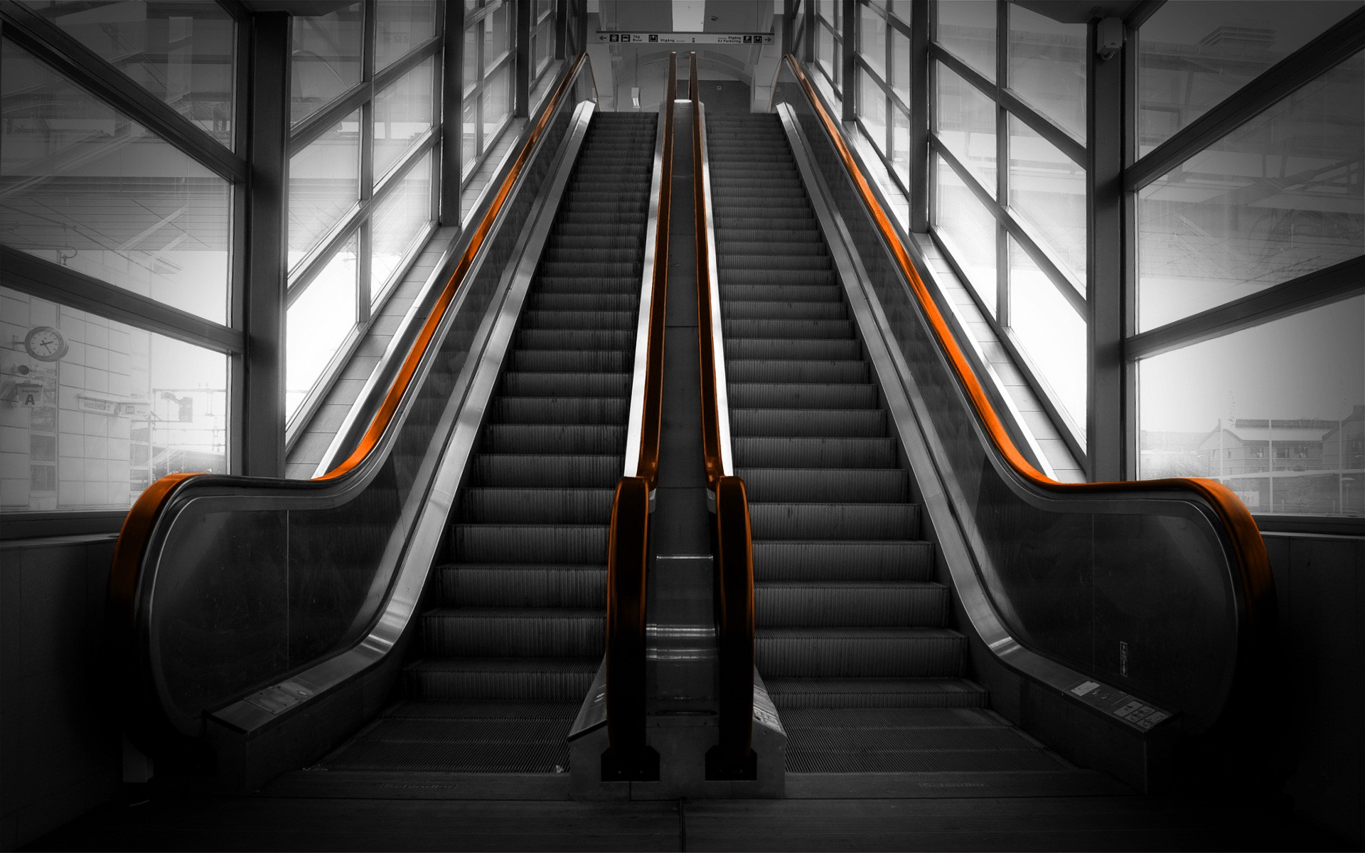 escalator rail