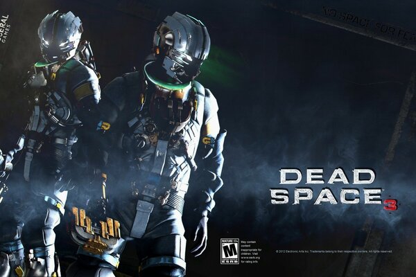 Game space characters in spacesuits