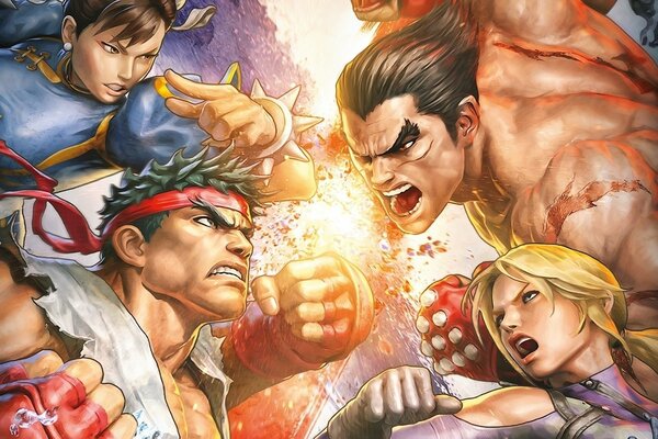 Street fighter x Tekken. Soldados de Ryu y Chunli