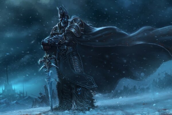 Dolor de hielo. El rey Exánime, el Guerrero del juego. Warcraft frostmore Sword