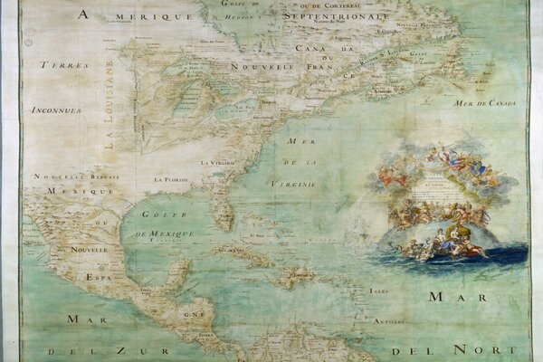 Antique map of North America