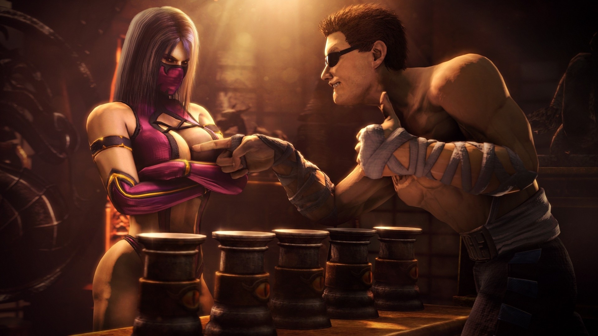 art johnny cage milena jeu mortal kombat