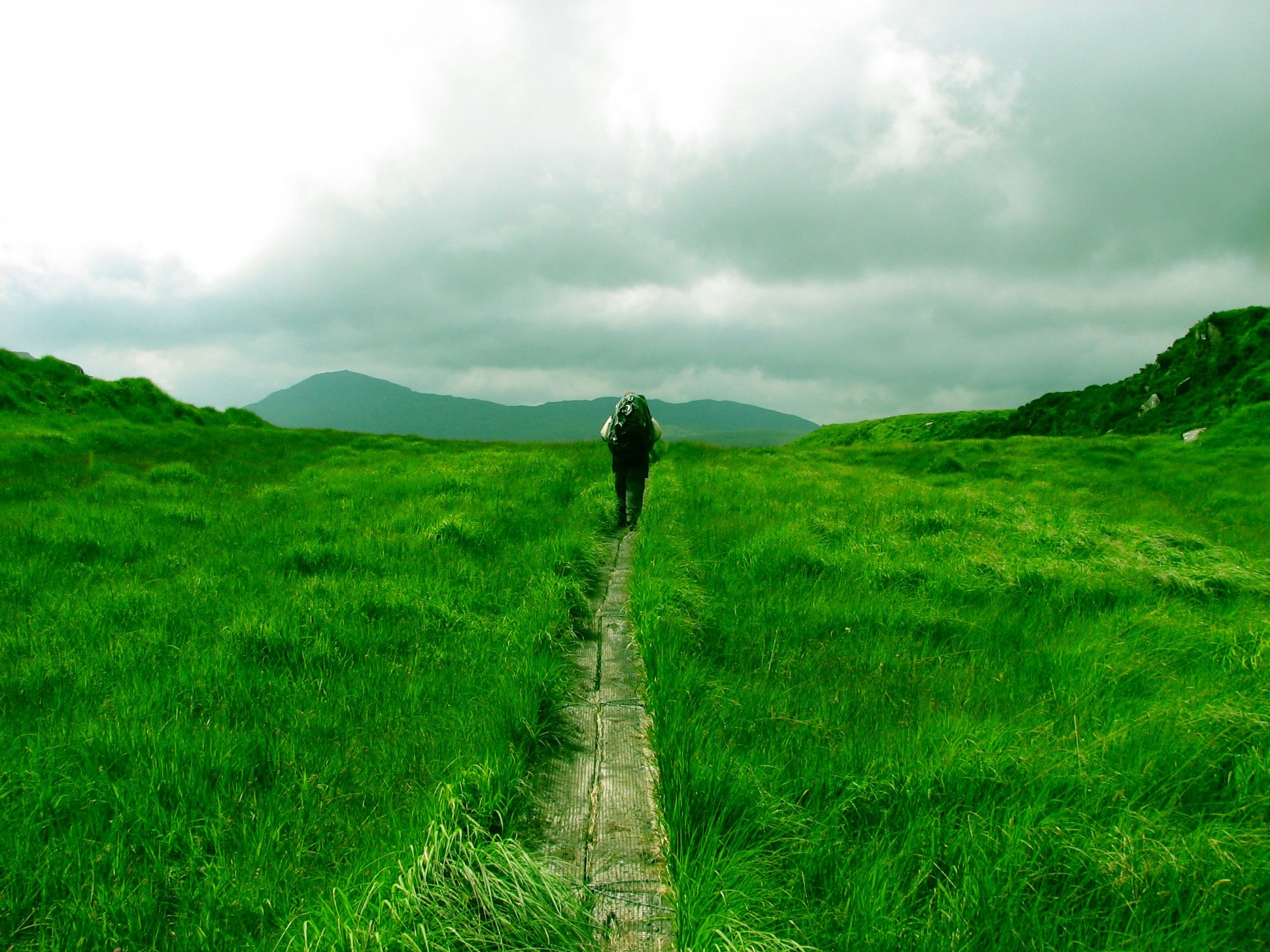 mountain trail traveller