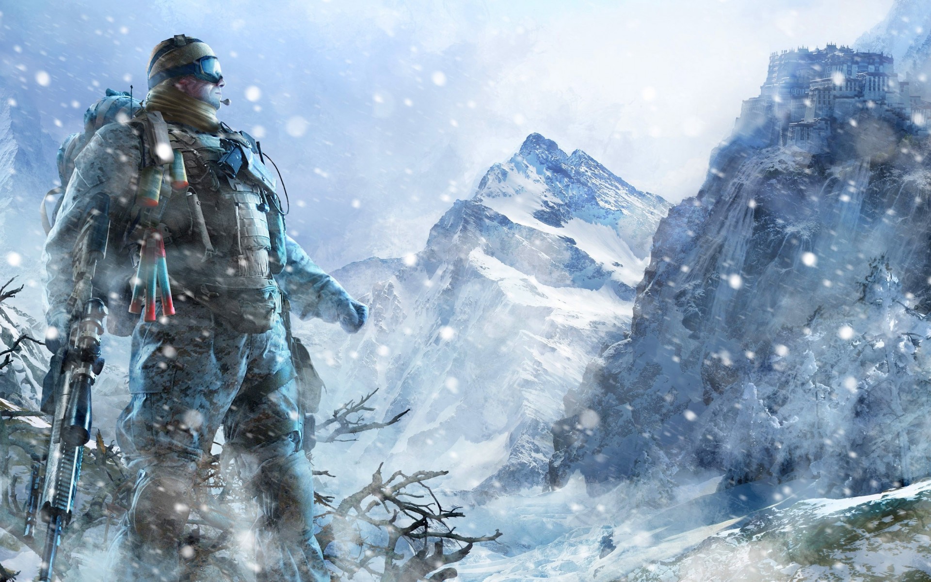montagne neige sniper