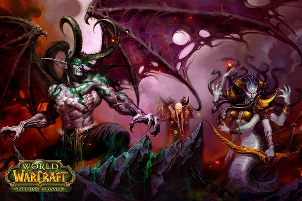 Monster aus der Welt der Warcraft Kunst