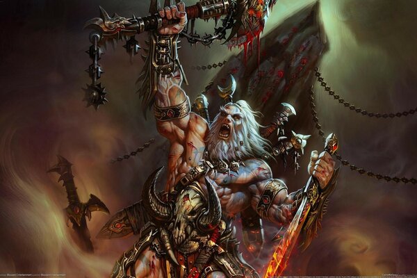 The Diabolical Barbarian from dark fantasy