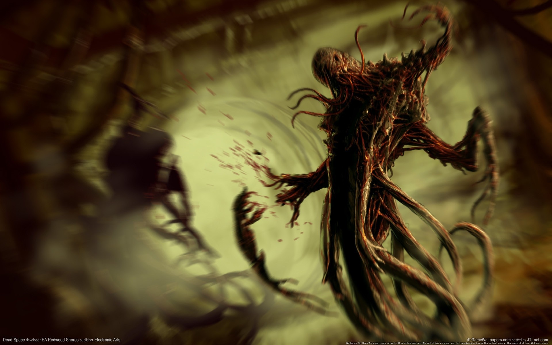 dead space mucus beast blood horror