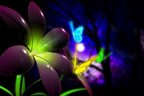 Le farfalle notturne amano i fiori