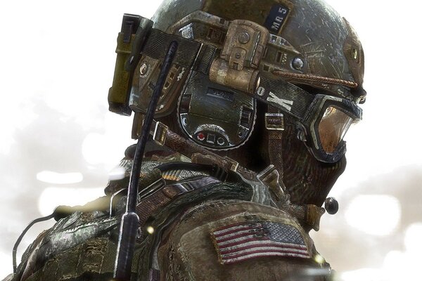 Modern warfare 3 soldado estadounidense con casco