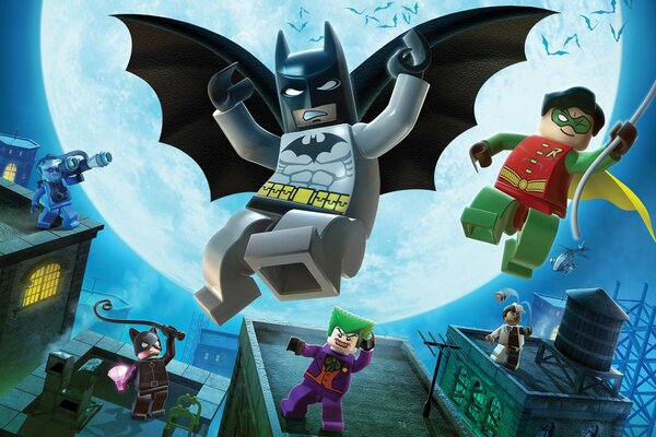 Giocattoli Lego come eroi di Batman