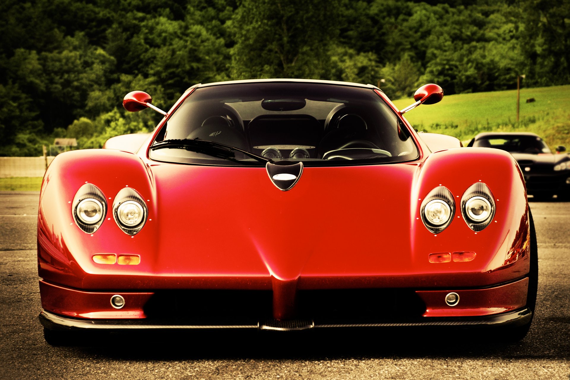 pagani zonda s roadster rojo pagani sonda rojo