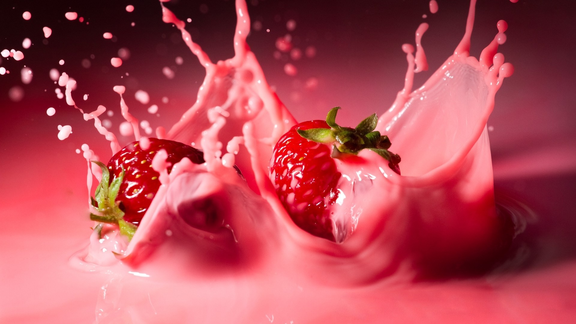 nourriture fraise lait